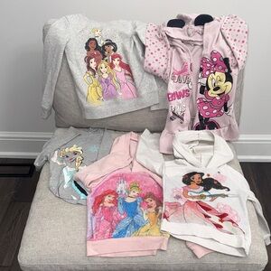 Bundle of Disney Princess and Minnie Mouse Sweatshirts hoodies